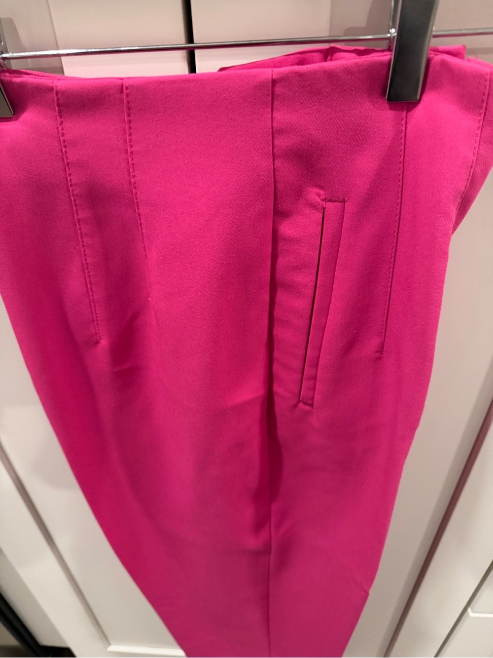 Zara Hot Pink Pull-On Tapered Pants - Picture 2 of 6